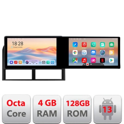 Navigatie Jeep Grand Cherokee 1999-2004 Kit-cherokee-old Edotec 2 ecrane 8 core 4+128 21.6 inch Incell android Wifi 5Ghz gps internet et GPS WI CarSto foto