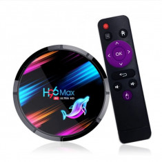 TV Box H96 MAX X3 Smart Media Player, 8K, RAM 4GB, ROM 128GB, Amlogic S905X3, Android 9.0, Slot Card, Quad Core