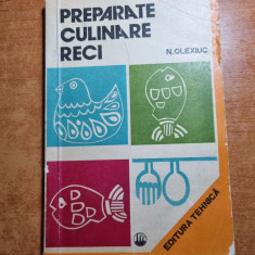 carte de bucate - preparate culinare reci - din anul 1976
