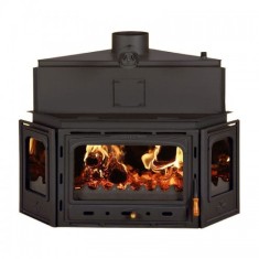 Focar de semineu tip centrala, Prity ATCW20, 8,2 kg/h, 1080 x 750 x 810