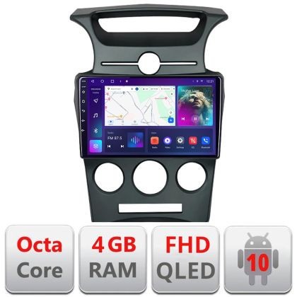 Navigatie Kia Carens 2006-2012 clima automata Android radio gps internet quad core 4+64 carplay android auto KIT-carens-2006+EDT-E309v3 CarStore Techn
