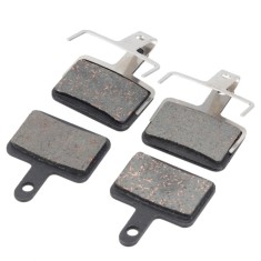 Placute de frana noi Shimano, semi-metalice, 2 perechi (4 buc) cu arc ?i splint foto