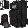 Rucsac militar de drumetie 20L negru, impermeabil, Trizand