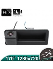 Camera marsarier HD, unghi 170 grade, cu StarLight Night Vision pentru E39, E60, E90, E70 pe manerul de portbagaj - FA936