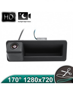 Camera marsarier HD, unghi 170 grade, cu StarLight Night Vision pentru E39, E60, E90, E70 pe manerul de portbagaj - FA936 foto