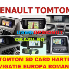 RENAULT SD Card Renault TOMTOM Carminat LIVE HARTI GPS Romania-Europa 2023