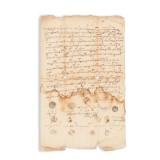 Familia Prăjescu - Zapis de v&acirc;nzare a unei moșii și părți de vie, 12 august 1624