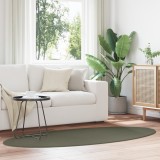 VidaXL Covoare &quot;HUARTE&quot; Verde pădure 120x170 cm Oval