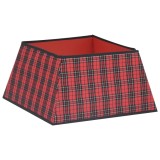 Cumpara ieftin Fusta brad de Craciun, rosu si negru, 48x48x25 cm