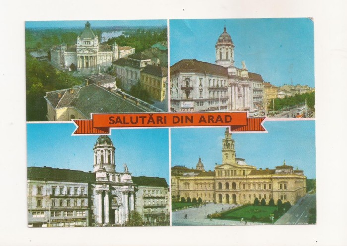 RF43 -Carte Postala- Arad, circulata 1974