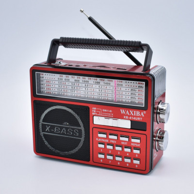 Radio Cu Mp3 portabil,TF/SD/USB, SW 1-8,AM,FM,AUX,Lanterna,Waxiba -XB-414URT foto