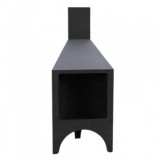 Incalzitor pentru terasa/gradina, Pyramid Stove KRO-1080, Otel, Negru, 1200x500x500 mm, grosime 3 mm, VivaTechnix