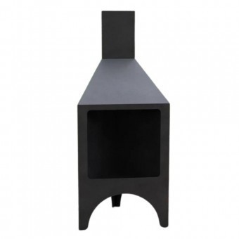 Incalzitor pentru terasa/gradina, Pyramid Stove KRO-1080, Otel, Negru, 1200x500x500 mm, grosime 3 mm foto