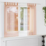 VidaXL Perdele Voile cu Bucle 2 buc Terracota 140x175 cm