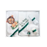Cumpara ieftin Trusou Botez 6 Piese cu Text Imprimat, Verde, Leu - TB34
