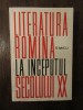 LITERATURA ROMANA LA INCEPUTUL SECOLULUI XX - D. MICU