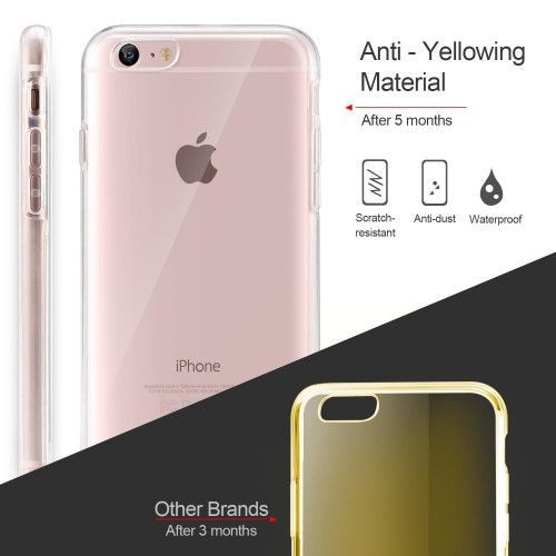 Husa de protectie Full TPU 360 fata + spate vers. 2 pentru iPhone 6 Plus / 6S Plus transparent