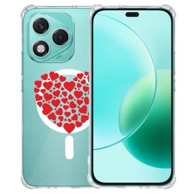 Husa antisoc pentru honor 400 lite - airbag magsafe, 4 col&amp;Egrave;uri ranforsate, hh - heart s in heart foto