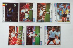 7 surprize guma CinCin fotbal fotbalisti anii 90, nr. 3, 7, 27, 39, 50, 59, 67