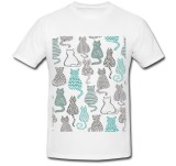 Cumpara ieftin Tricou &quot; Cute kitten pattern &quot;