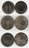 TURCIA █ SET DE MONEDE █ 1 + 1 + 5 Lira █ 2023-2024 █ UNC