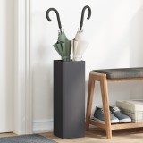 vidaXL Suport de umbrele Negru Metal Compact Minimalist