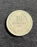 Moneda 20 stotindki 1906 Bulgaria