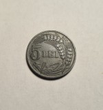 Moneda 5 Lei 1942 UNC, Piesa de Colectie, Romania