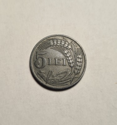 5 lei 1942 UNC Piesa de Colectie foto