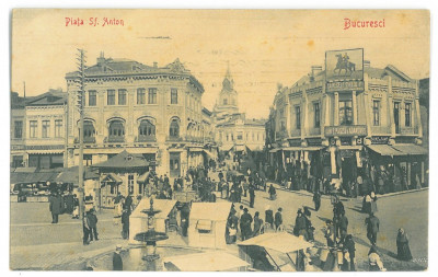 4414 - BUCURESTI, Market, Romania - old postcard - used - 1907 foto