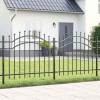 VidaXL Gard de Grădină Gri 140 cm Oțel vopsit &icirc;n pulbere 42003959