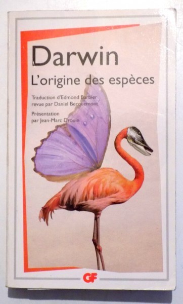 L &#039; ORIGINE DES ESPECES par DARWIN , 2008