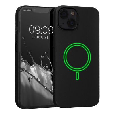 Husa Kwmobile pentru Apple iPhone 13, Silicon, Negru, 58247.01 foto