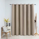 Gossi draperie opaca cu inele metalice, bej, 290 x 245 cm