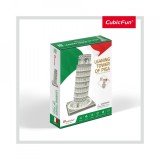 Cumpara ieftin PUZZLE 3D TURNUL DIN PISA (NIVEL MEDIU 27 PIESE), CubicFun