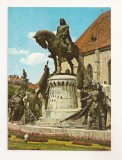 RF43 -Carte Postala- Cluj, Statuia lui Matei Corvin, circulata 1970