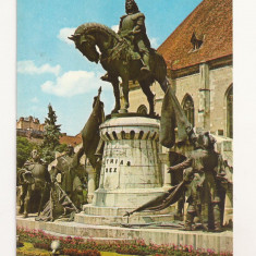 RF43 -Carte Postala- Cluj, Statuia lui Matei Corvin, circulata 1970