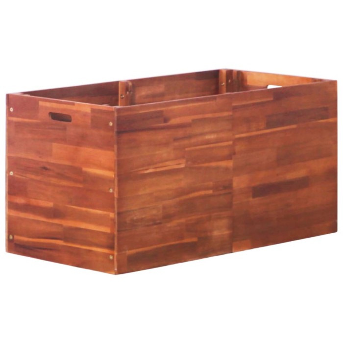 Gossi strat inaltat de gradina, 100 x 50 x 50 cm, lemn de acacia