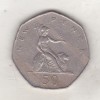 Bnk mnd Marea Britanie Anglia 50 pence 1981, Europa