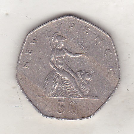 bnk mnd Marea Britanie Anglia 50 pence 1981