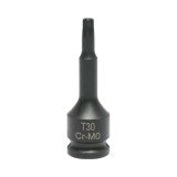 Cheie tubulara de impact Torx T30, 60 mm, prindere 3/8 inch, Cr-Mo