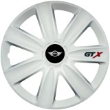 Set 4 Capace Roti GTX Alb R15, Compatibil Cu Mini, Autohelix MSA