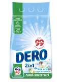 Detergent de rufe pudra Dero 2in1 Iris Alb, 3kg, 40 spalari