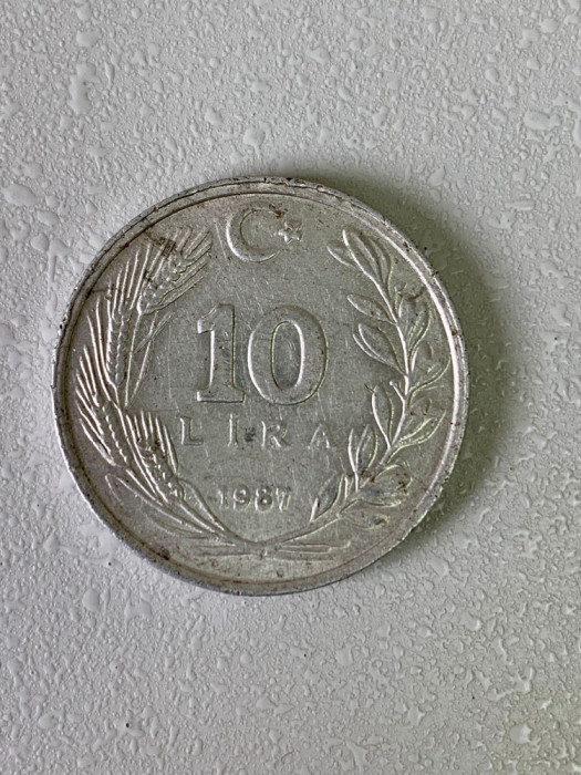 Moneda 10 lire - 10 old lira - 1987 - Turcia - KM 964 (67)