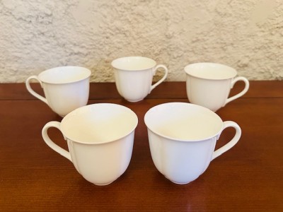 5 CESTI DIN PORTELAN VILLEROY BOCH- BONE CHINA- COLECTIA ARCO WEISS foto