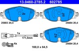 Placute Frana ATE 13.0460-2785.2 Audi VW Skoda Seat Cupra. Set placute frana disc ATE