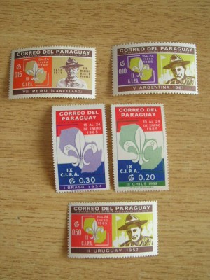 A2 S3 10 - Timbre foarte vechi - Paraguay - cercetasi foto
