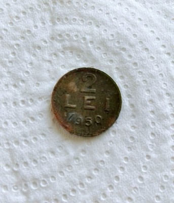 Moneda 2 lei 1950 &amp;ndash; Romania #2 foto