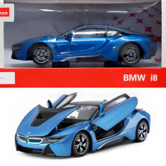 MASINUTA METALICA BMW I8 ALBASTRU SCARA 1 LA 24 SuperHeroes ToysZone