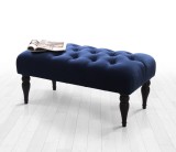 Cumpara ieftin Taburet bancuta Soltani Bleumarin 50x20 cm
